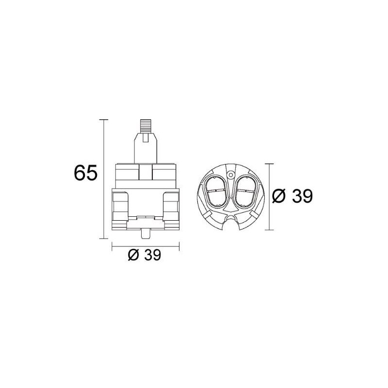 CARTUCCIA 161 DOLOMITE SERIE KIRI MM 39 X H 65