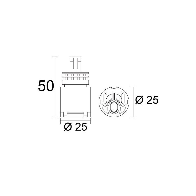 CARTUCCIA 170  IDEAL STANDARD SERIE IQ   25 X 50 H