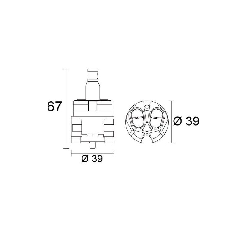 CARTUCCIA 171  IDEAL STANDARD SERIE MELANGE  39 X 67H