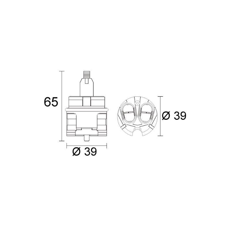 CARTUCCIA 172  IDEAL STANDARD SERIE GLANCE  39 X 65 H