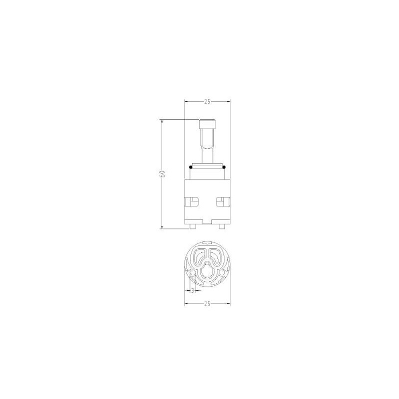 CARTUCCIA 179 ZAZZERI SERIE MODO MM  25 X H 60