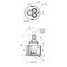 CARTUCCIA 195 FIMA KN42C MM 42,5 X H 65