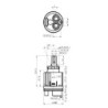 CARTUCCIA 196 FIMA KN42D MM 42,5 X H 81