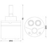 CARTUCCIA 22 PAINI ''ATOMIC'' C/QUADRO MM 45 X 78H