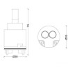 CARTUCCIA 33 STSR HYDROMIGNON  ST 119 MM35 X 73H