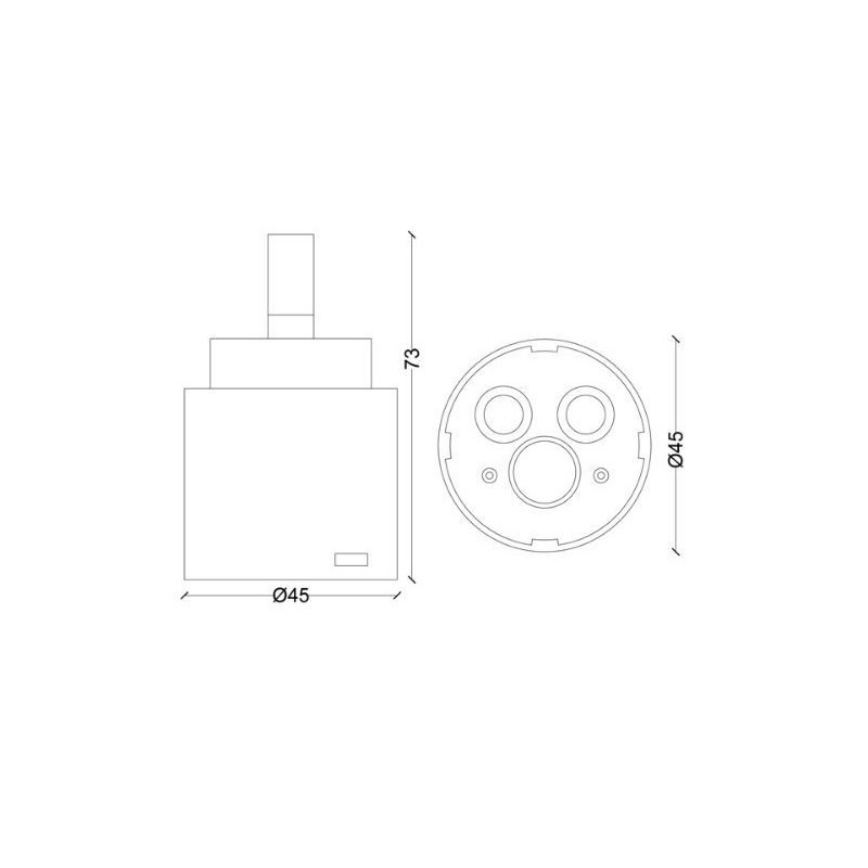 CARTUCCIA 34  NEWFORM 106  D.45 X H73