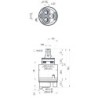 CARTUCCIA 61 MOD. "KEROX MIX K35D" CON DISTRIBUTORE IN PIOLO