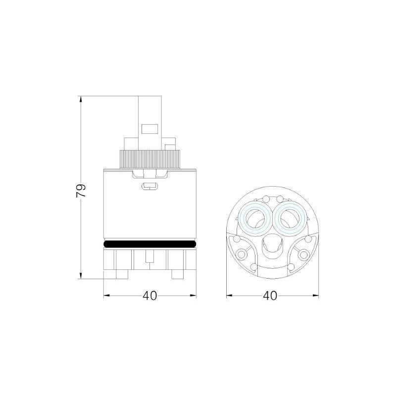 CARTUCCIA 68 PAINI MESSICO LAVABO MM40 X 79 H