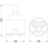 CARTUCCIA 78 CICE 35/D MM 35 X 73 H