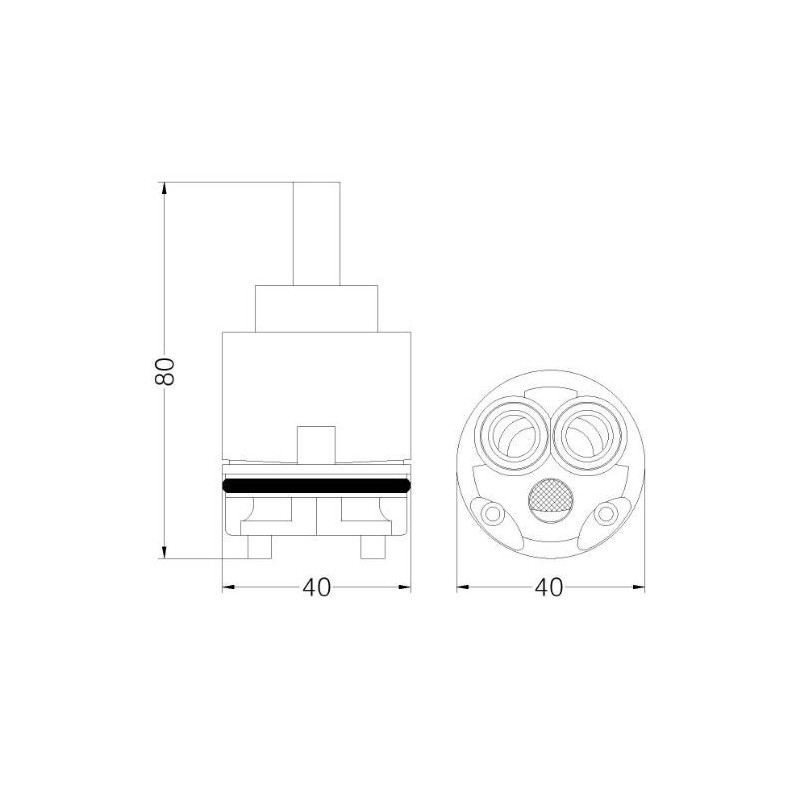 CARTUCCIA 80 CICE 40  MM 40 X 80 H