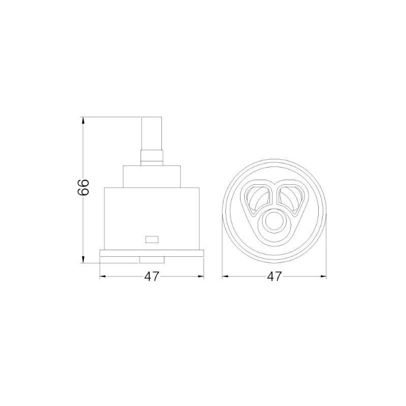 CARTUCCIA 84 METALLI PRESSATI BONOMI MM 47 X 66H