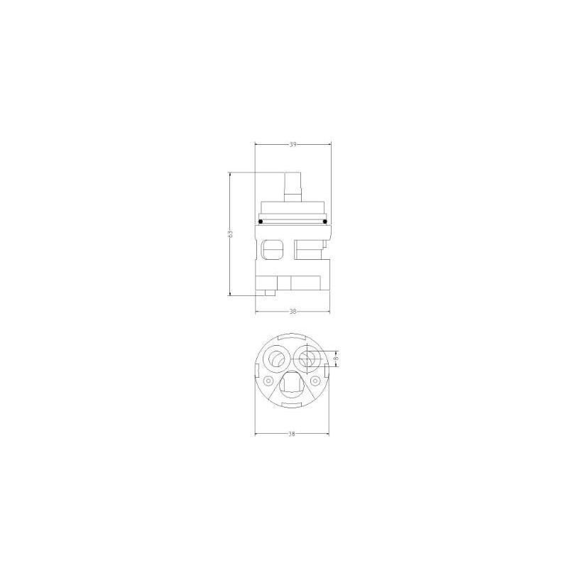 CARTUCCIA 9 ZUCCHETTI R 98103 MM39 X 63 H