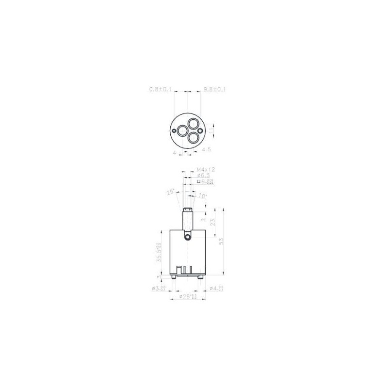 CARTUCCIA 92 KERAMAG 28 MM 28 X 56 H