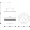 CARTUCCIA 94 HYDROPLAST GX42 MM43 X 82 H
