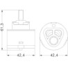 CARTUCCIA 95 HYDROPLAST 42 42,4 X 61,3 H