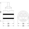 CARTUCCIA 96  HYDROPLAST 38 MM 38,4 X 66 H
