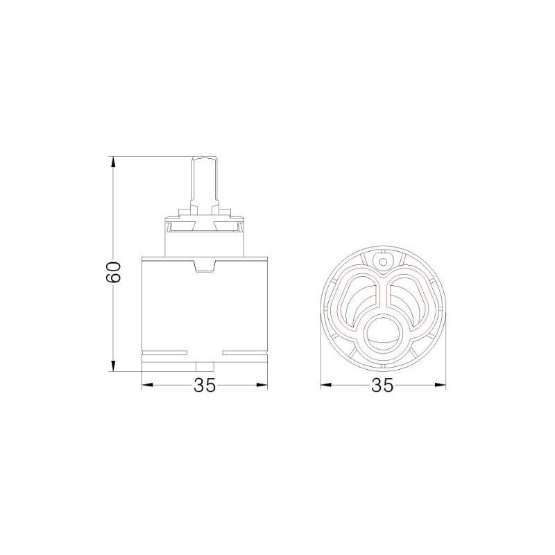 CARTUCCIA 97 HYDROPLAST 35 MM 35,6 X 60 H