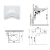 LAVABO PER DISABILI CM 68X55 BOCCHI BIANCO SLIM