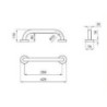 MANIGLIONE DRITTO DISABILI CM 60 BIA.