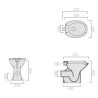 VASO DISABILE GALASSIA SAGITTARIO AP.FRONT SCARICO A PARETE