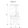 COMPONIBILE RIMINI  CM 85 COMPLETO