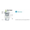PILETTA SCARICO CLICK-CLAK UNIVERSALE REGOLABILE CON FILETT.