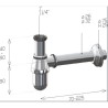 SIFONE BOTTIGLIA 1 1/4   S/PILETTA CROM