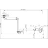 SIFONE SALVASPAZIO  1"1/4 S/PILETTA  LAVABO L.B. PLAST