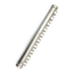 COLLETTORE ACCIAIO INOX 304 DA 2" 10 POSTI DA 1/2 PER CONTATORI ACQUA