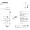 BOLLITORE  RIVESTITO IN POLYWARM COIBENTATO DA 1500 LT EXTRA 1WXC CON SCAMBIATORE ESTRAIBILE IN ACCIAIO INOX 316L CORDIVARI