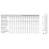 RADIATORE ARDESIA DA 10  EL. COLONNE 5 H.756 INT.700 ALL.1 LAT.3/8 BIANCO