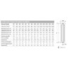 RADIATORE ARDESIA DA 10 EL. COLONNE 6 H.1800 int 1744 prof.230 ALL.2 LAT.1/2 BIANCO w3127