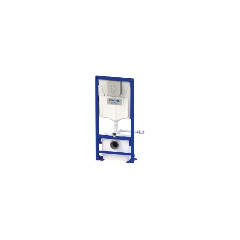 SANIWALL PRO UP PER SANITARI SOSPESI COMPRESO DI TELAIO E CASSETTA GROHE RIVESTIMENTO IN VETRO BIANCO