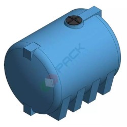 SERBATOIO ORIZZONTALE IN POLIETILENE LT500 CON 500