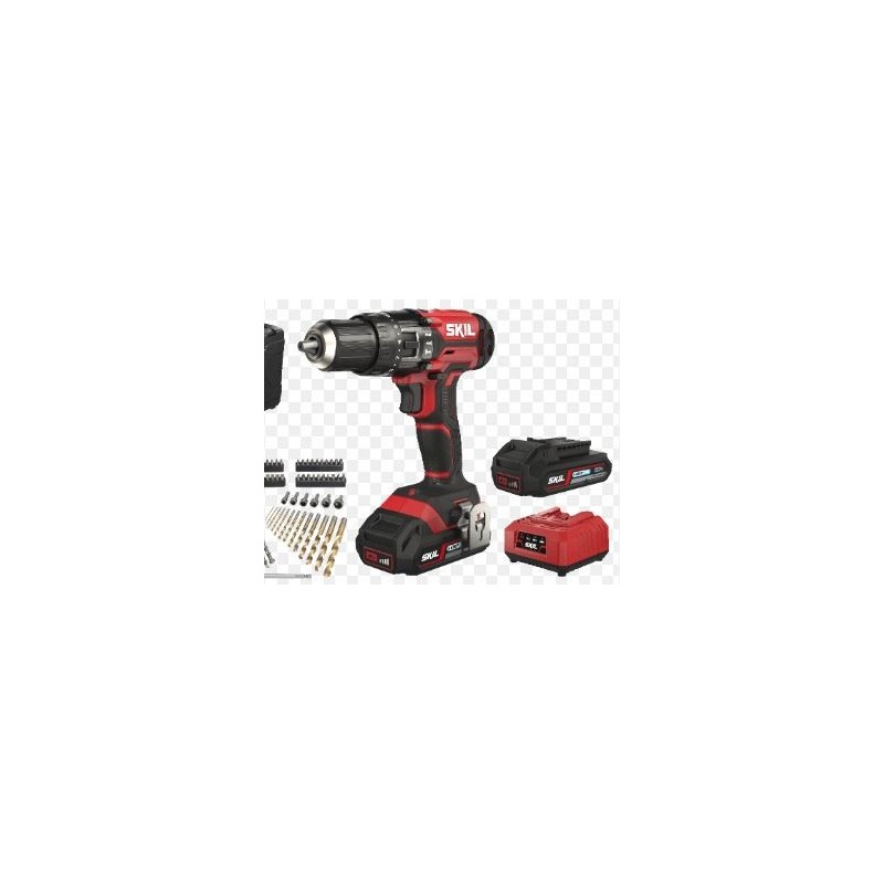 TRAPANO AVVITATORE CON PERCUSSIONE BATTERIA LITIO 20 V  MANDRINO AUTOSERRANTE 13 MMSKIL 3018/ HA