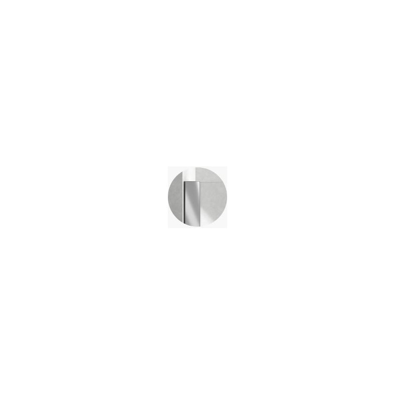 BOX AMERICA  PORTA SCORREVOLE A DUE  ANTE SAMO 113-120 CROMO   CRISTALLO STAPATO  MM.3