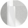 BOX AMERICA QUATTRO  PARETE FISSA 58/62  BIANCO  SAMO CRISTALLO STAMPATO MM.3 FUORI MISURA