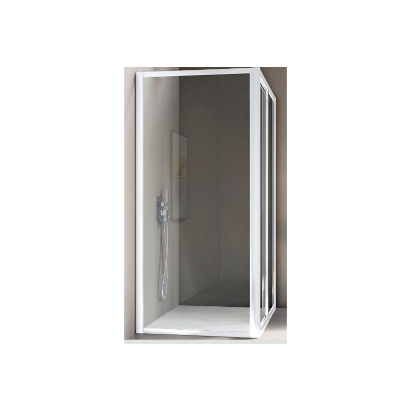 BOX AMERICA   PARETE FISSA 68/76 CROMO SAMO CRISTALLO TRASPARENTE