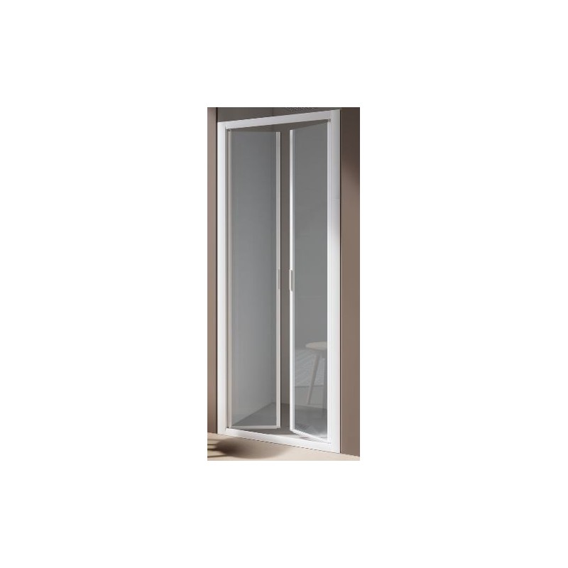 BOX AMERICA QUATTRO  PORTA SALOON 96/104 BIANCO OPACO CRISTALLO STAMPATO  SAMO