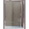 BOX AMERICA QUATTRO  PORTA SCORREVOLE A DUE  ANTE SAMO 166/173 BIANCO OPACO CRISTALLO SATINATO