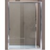 BOX AMERICA QUATTRO PORTA SCORREVOLE A DUE ANTE SAMO 126/133 BIANCO OPACO CRISTALLO SATINATO
