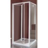 BOX CIAO PORTA A SOFFIETTO PROFILO CROMO CM 97-101 CRISTALLO TRASPARENTE SAMO B2667ULUTR