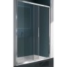 BOX EUROPA PORTA SCORREVOLE A 2 ANTE SAMO 116/122  B7883 SARAS SATINATO ARGENTO CRISTALLO SATINATO ACQUA MM.6