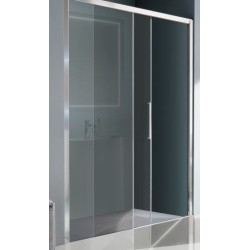 BOX EUROPA SP  PORTA SCORREVOLE A 2 ANTE SAMO 130/135  B7985 ULUTR CROMO CRISTALLO TRASPARENTE