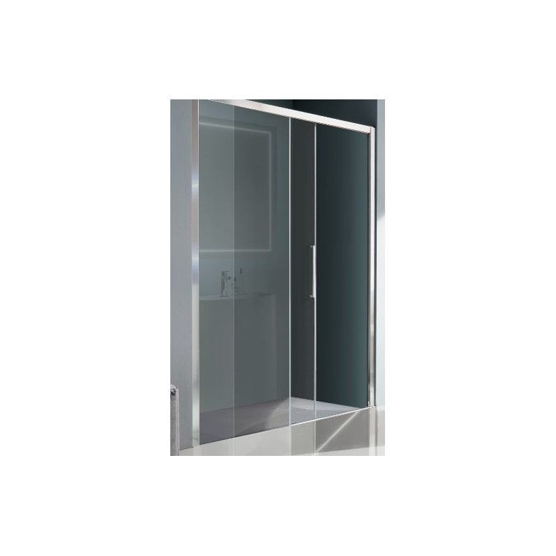 BOX EUROPA SP  PORTA SCORREVOLE A 2 ANTE SAMO 136/141  B7986 ULUTR CROMO CRISTALLO TRASPARENTE