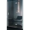BOX GRAN  POLARIS PORTA   UNA APRIBILE A BATTENTE IN FUORI 107,5-111 CROMO CRISTALLO TRASPARENTE CON TRATTAMENTO STAR CLEA INCLU