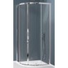 BOX TONDO AMERICA QUATTRO  76X80 CROMO CRISTALLO TRASPARENTE 4 ANTE SAMO B6473 ULUTR