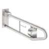 MANIGLIONE RIBALTABILE CON PORTAROTOLO  CM 70 CROMO