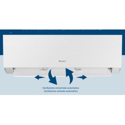 CONDIZIONATORE GREE UNITA\' INTERNA ED ESTERNA CLIVIA WHITE 18000 BTU GAS R32 GREE10199/10200 5 ANNI GARANZIA