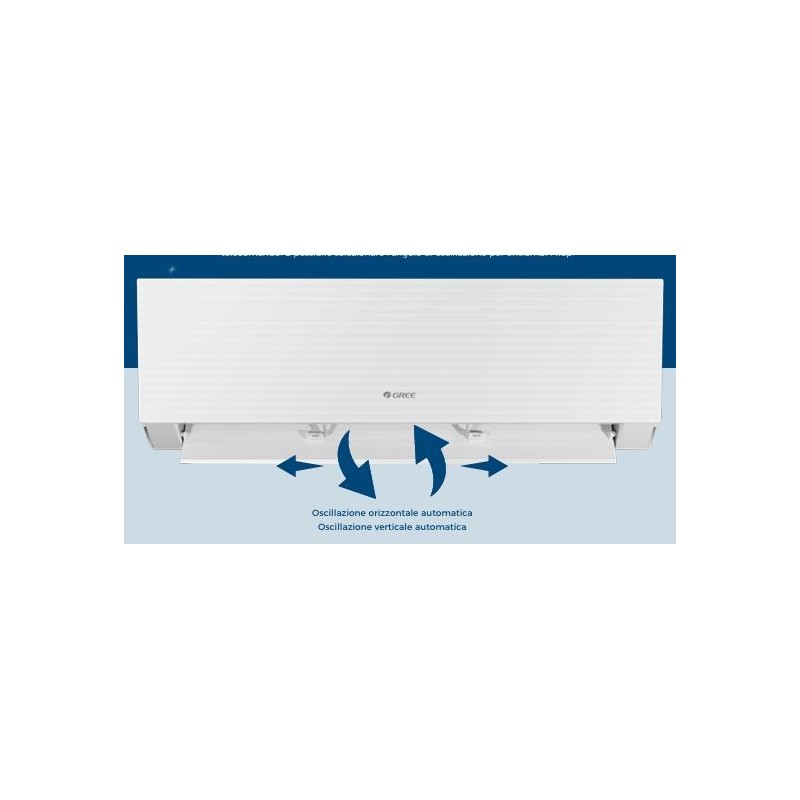 CONDIZIONATORE GREE UNITA\' INTERNA ED ESTERNA CLIVIA WHITE 18000 BTU GAS R32 GREE10199/10200 5 ANNI GARANZIA